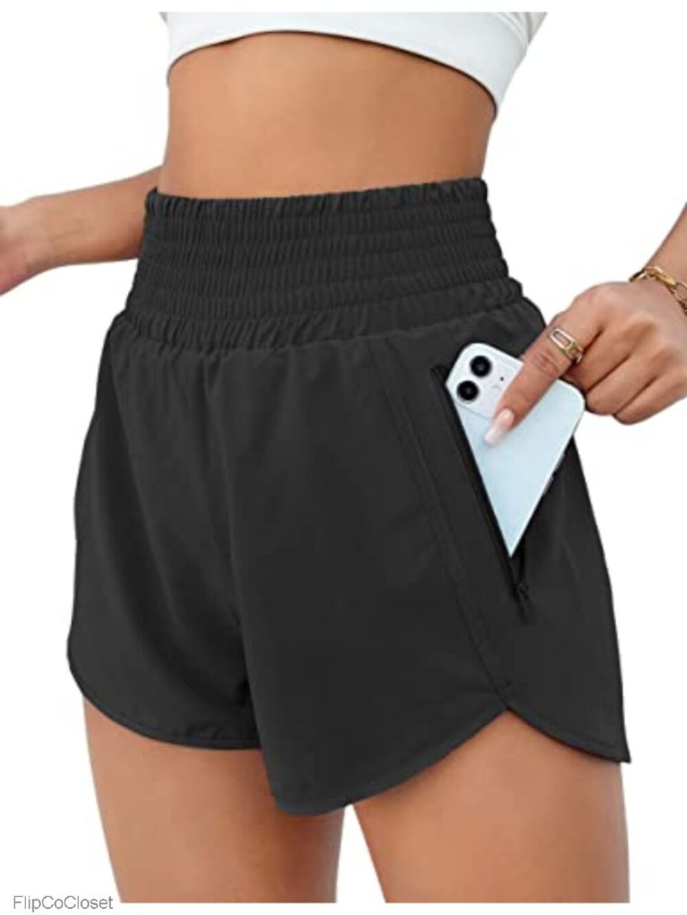 High Waisted Athletic Shorts with Pockets for Women Quick-Dry